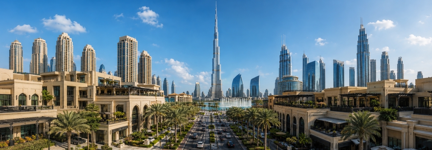 Downtown Dubai blinds and curtains