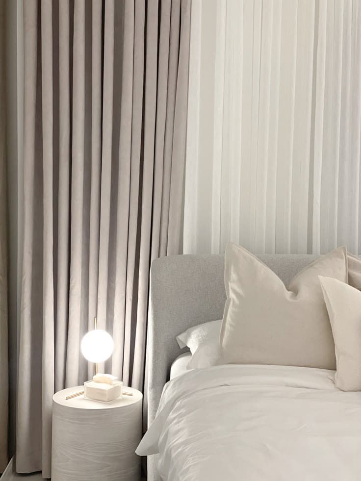 Plain Curtains for Living Room