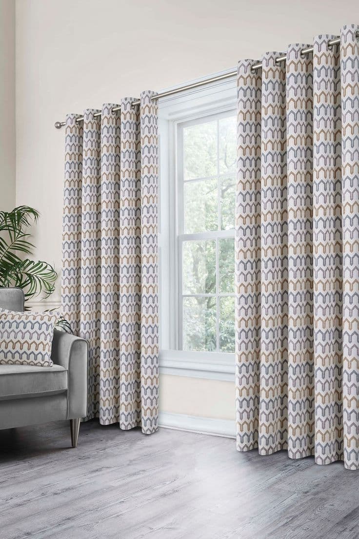 Geometric Pattern Curtains