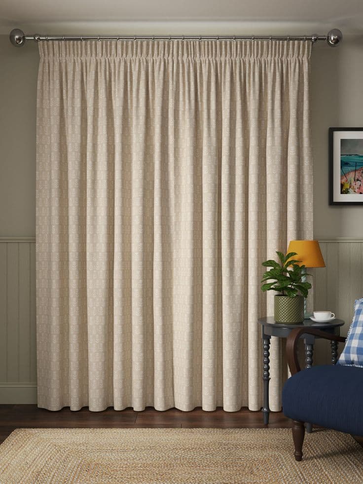 Pencil Pleat Curtains for Living Room