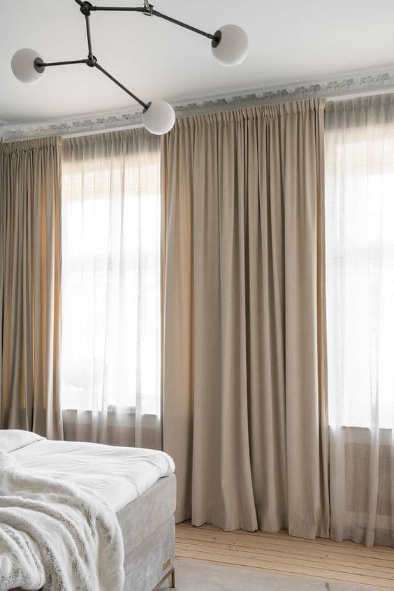 Modern Pencil Pleat Curtains