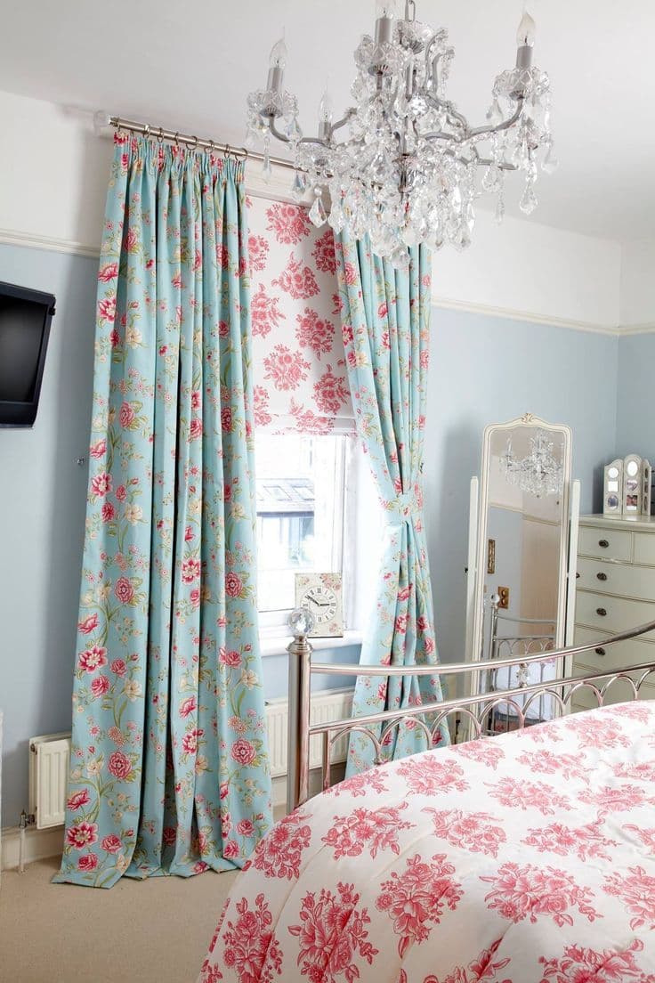 Patterned Curtains for Living Room