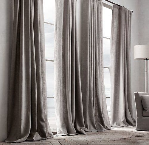 Linen curtains