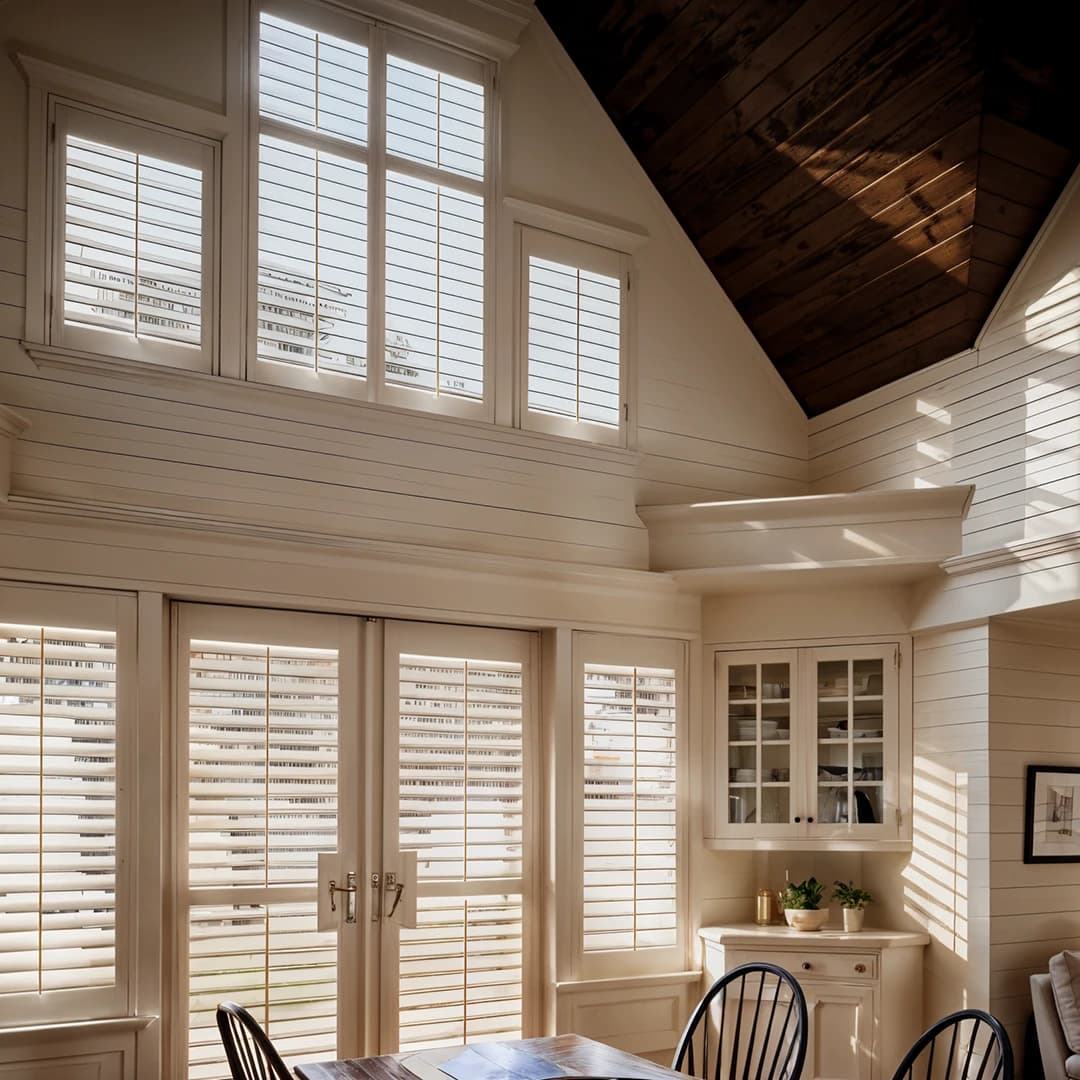 special shape plantation shutters