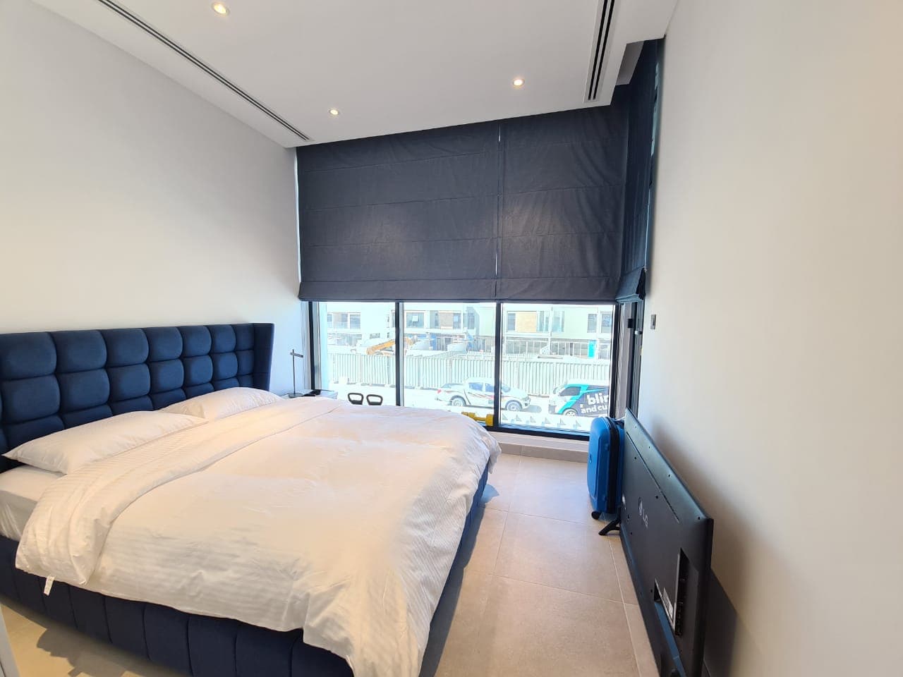 bedroom roman blinds
