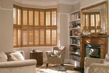 Light Wood Shutters