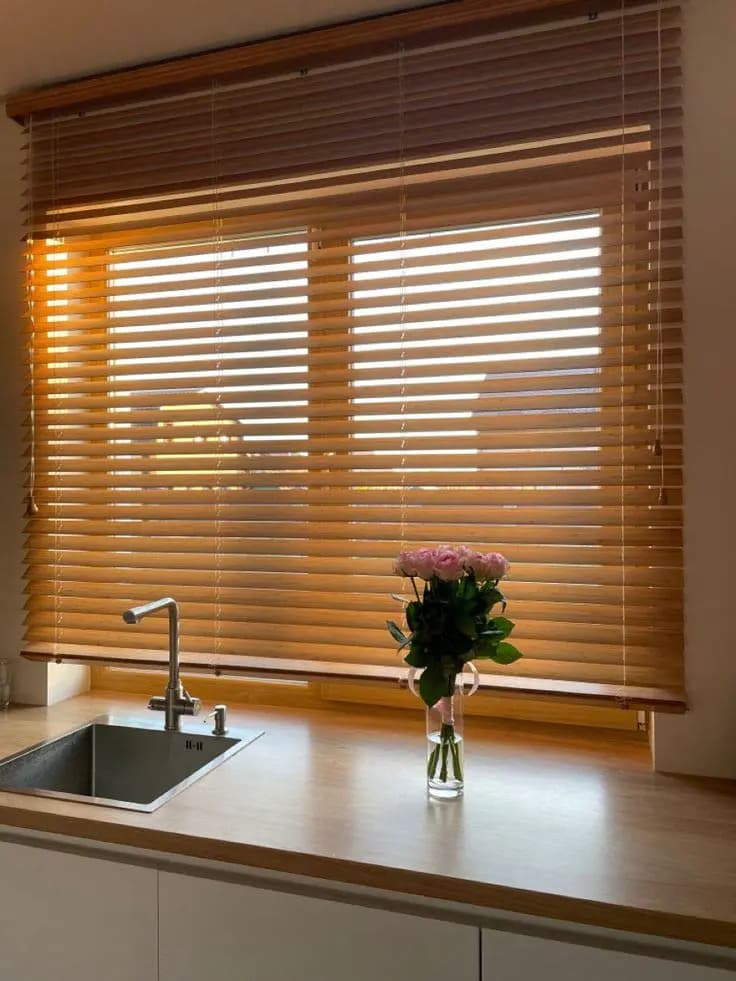 modern blinds for kitchen windows