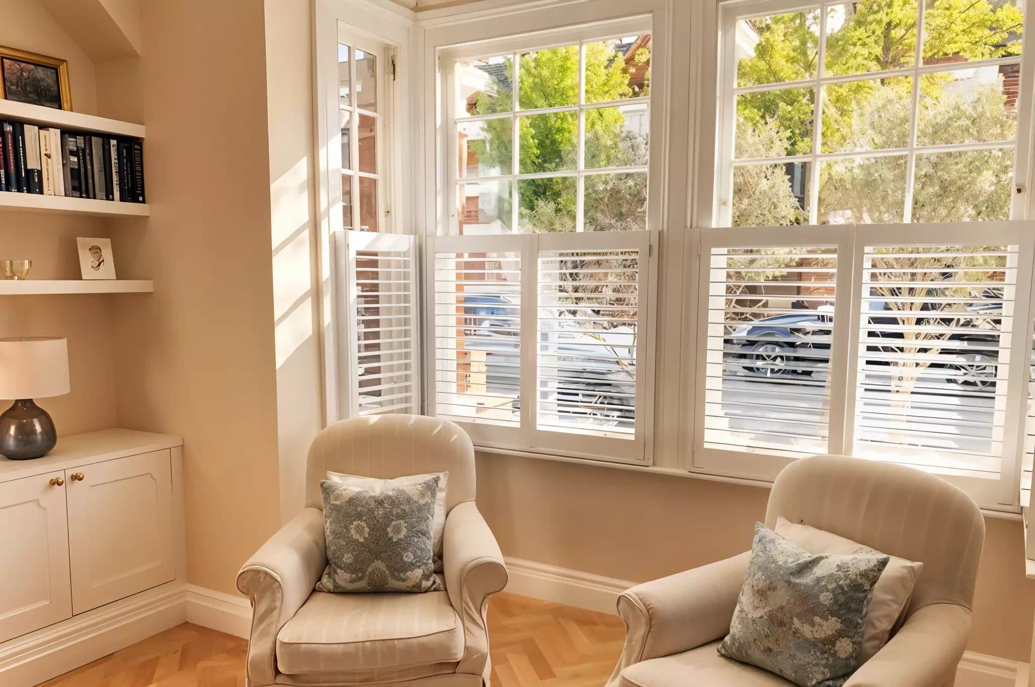 Cafe Style Shutters for Living Room