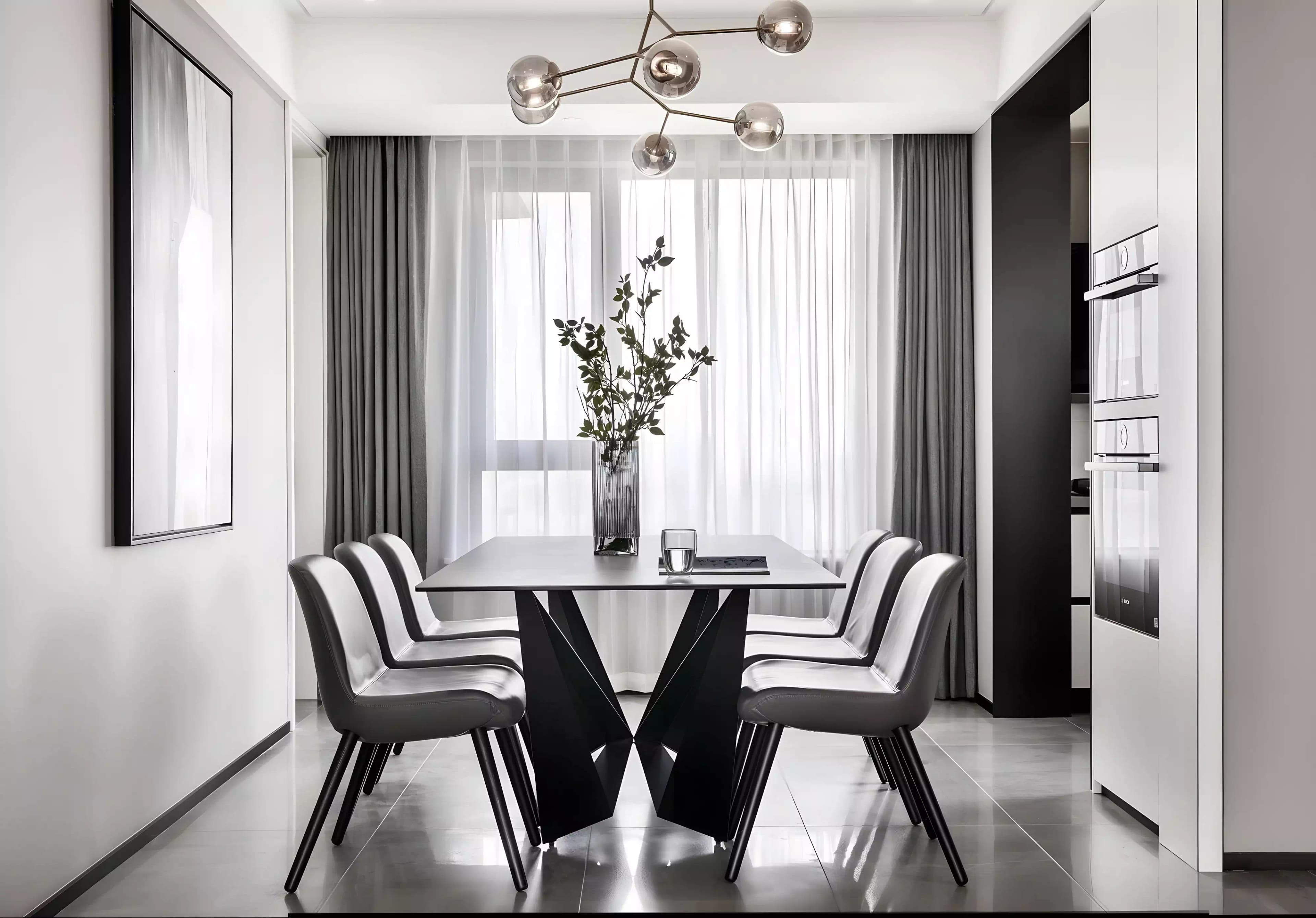 dining room window curtains