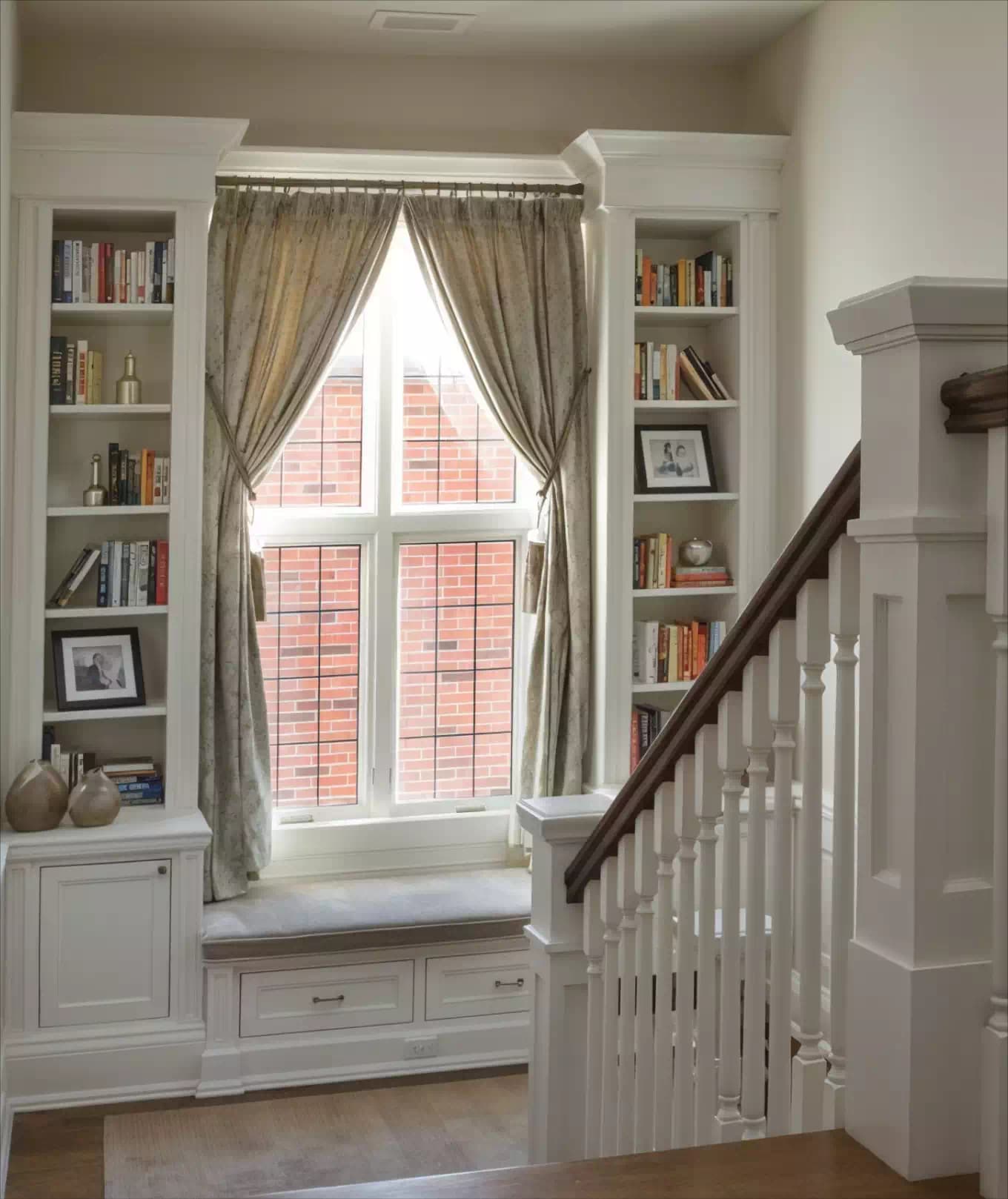 Stairwell curtains