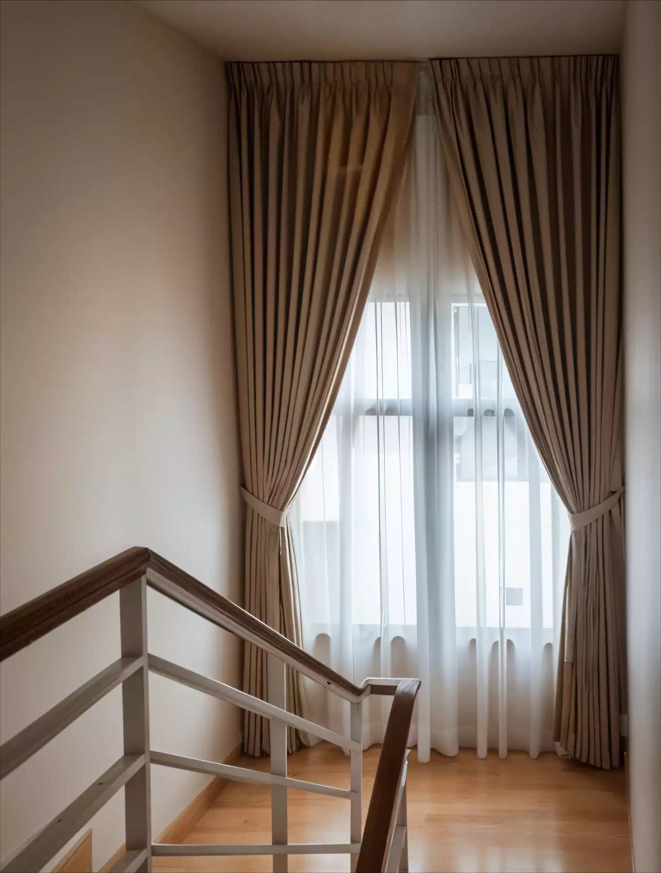 Stairwell curtains