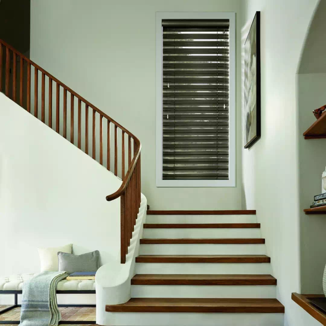 staircase window blinds