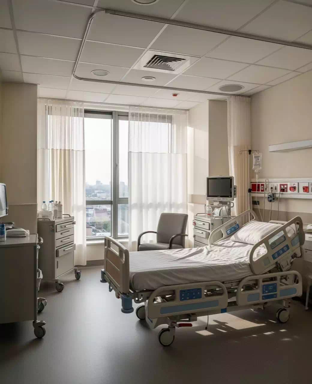 Hospital window coverings