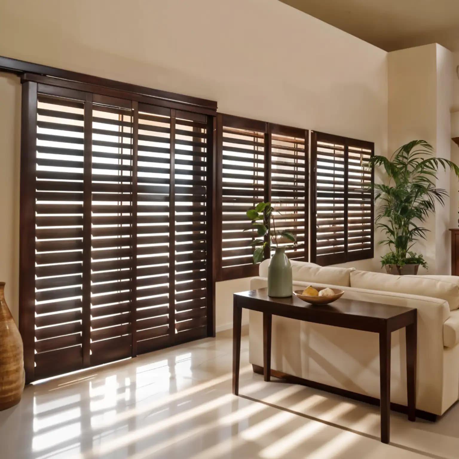 Dark Wood Shutters