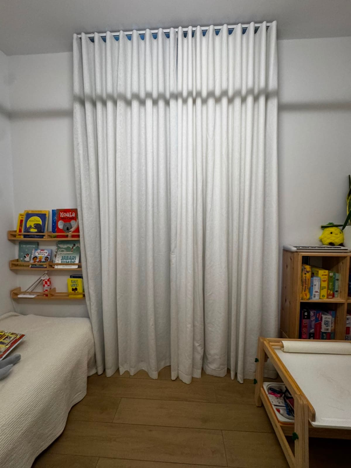 Bedroom curtains Canal Cove villa