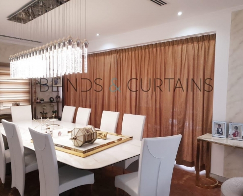 Installed Living Room Curtains Dubai