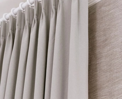 A Range of Pinch Pleat Curtains and Cushions