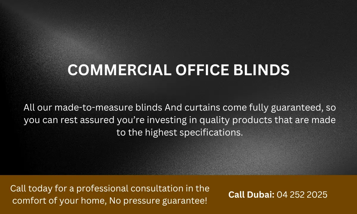 COMMERCIAL OFFICE BLINDS BANNER