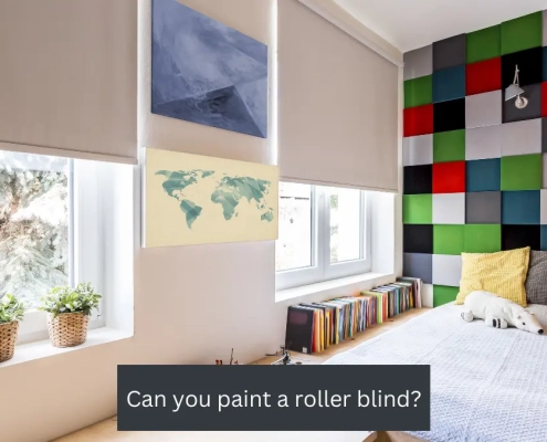 Can you paint a roller blind