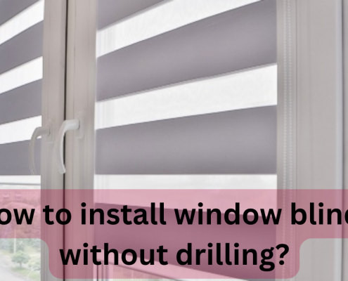 How to install window blinds without drilling